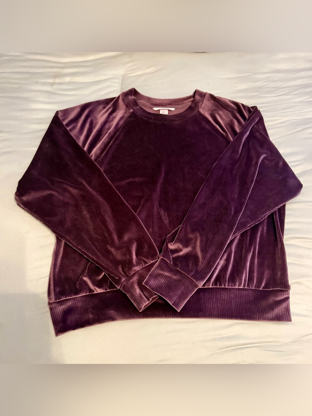 Victoria's Secret On Point Velour Plum 2 Piece Set Womens Medium